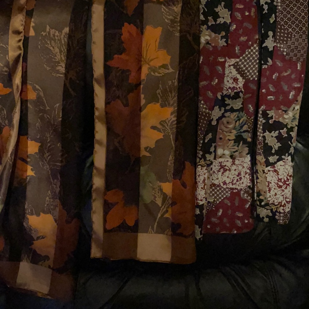 Three beautiful scarfs works with lots of colors